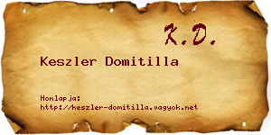 Keszler Domitilla névjegykártya